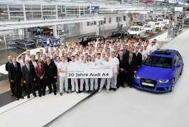 Jubilé de production : 20 ans d’Audi A4 à l’usine d’Ingolstadt