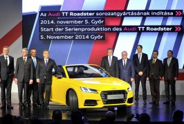 Audi Hungaria: Début de la production de la nouvelle Audi TT Roadster