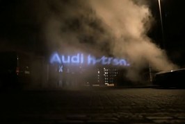 Disappearing Billboards - Campagne publicitaire originale de l'Audi h-tron avec de la vapeur d'eau