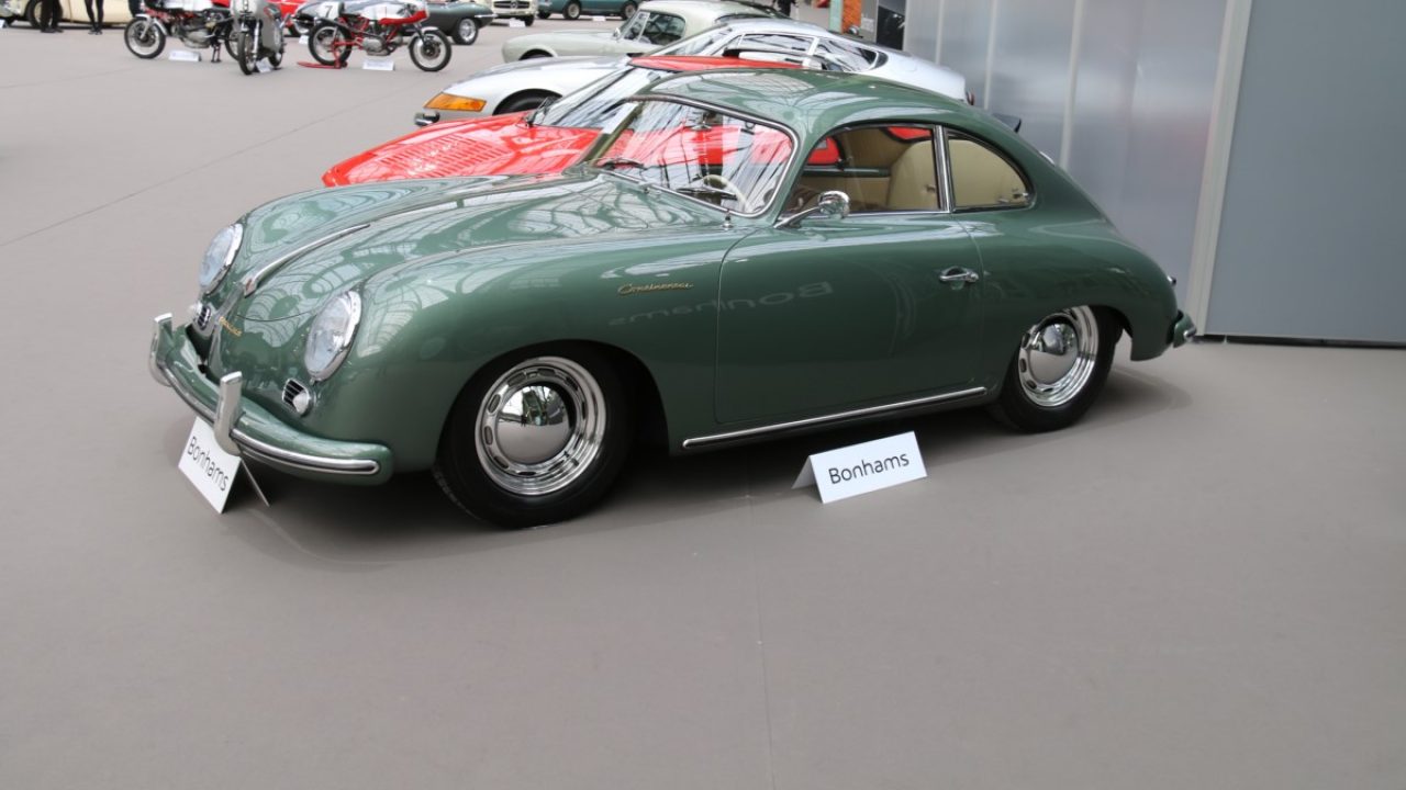Wiking Porsche 356 A Vert – 1/60 Avec Pare-brise Fendu