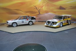 Exposition de voitures de rallye Groupe B au musée Audi à Ingolstadt