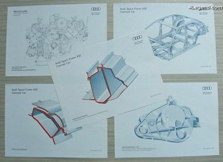 Audi ASF concept V8 TDI de 1993 – Présentation de l’Audi Space Frame ...