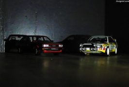 Miniatures Audi 80 quattro B2 & Sport quattro Monte-Carlo 1985 au 1:18 par Ottomobile