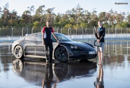 Record de drift pour le Porsche Taycan : entrée dans le Livre Guinness des records.