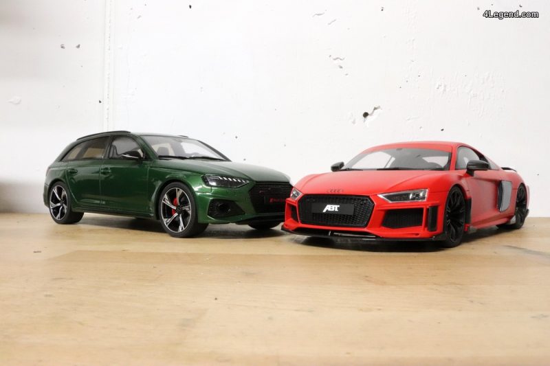 Testé – Miniatures ABT R8 & Audi RS4 Avant B9 au 1:18 par GT