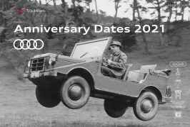 Dates d'anniversaires du patrimoine Audi en 2021