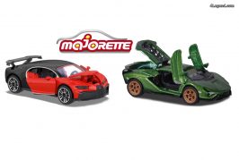 Miniatures Lamborghini Sián et Bugatti Chiron Pur Sport chez Majorette