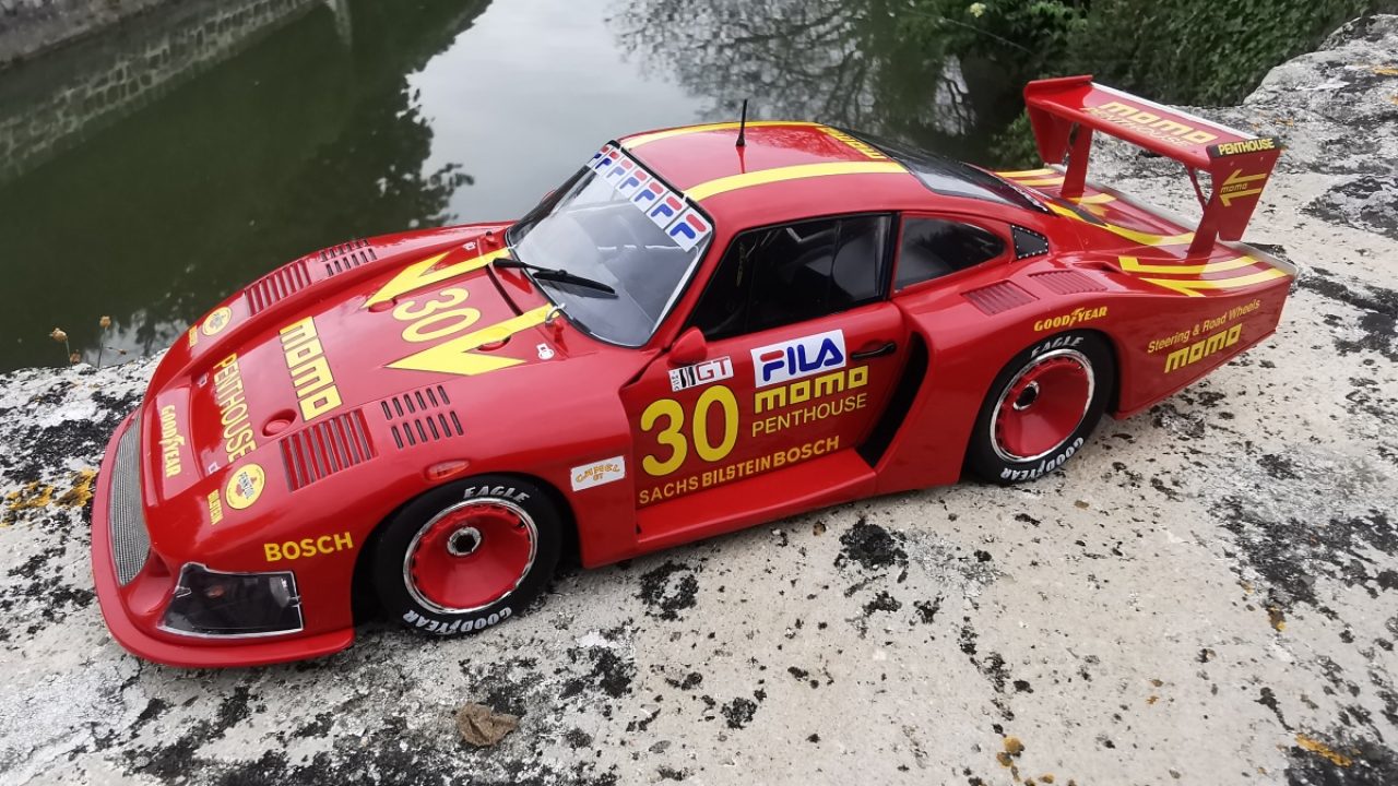 Porsche 935 Moby Dick 1/18 – Solido – Momo DRM 1981 – Moretti – Neuve