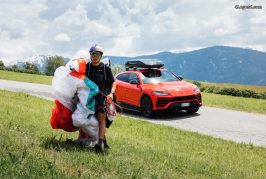 Le Lamborghini Urus s'associe à Aaron Durogati pour le défi RedBull X-Alps