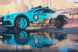 La Bentley Continental GT Ice Race est disponible dans le jeu Dirt 5