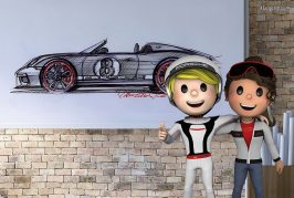 Programme ludique des « 50 ans de développement Porsche Weissach » au Porsche Museum