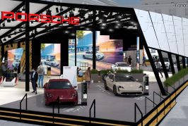 IAA 2021 - Live présentation d'un concept car Porsche de voiture de course - 06/09/2021