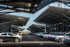 Début des travaux de la couverture photovoltaïque du parc de véhicules de Volkswagen Group France
