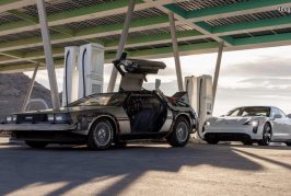 Porsche Taycan x DeLorean Retour vers le futur : exploitation de 1,21 gigawatt pour voyager