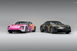 Création de 2 Porsche Taycan Art Car éphémères lors d'une battle