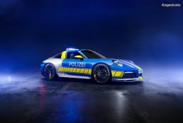Une Porsche 911 Targa 4 de Police par Techart