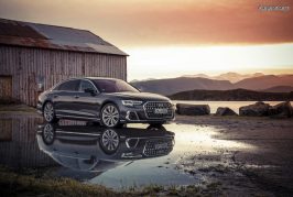 Ouverture des commandes de l'Audi A8 60 TFSI e