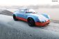 Miniature Porsche 911 RSR Gulf par Solido au 1:18