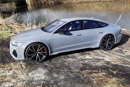 Miniature Audi RS 7 Sportback gris Nardo au 1:18 par GT Spirit - GT823