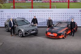 Livraison des modèles Audi aux joueurs du FC Bayern à Munich