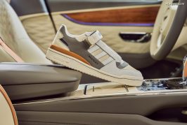 Collaboration Bentley x The Surgeon sur des sneeakers adidas Forum Low sur mesure