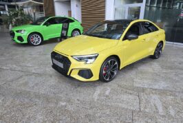 Découverte de l'Audi S3 berline à Ingolstadt, chaussée de pneus Goodyear