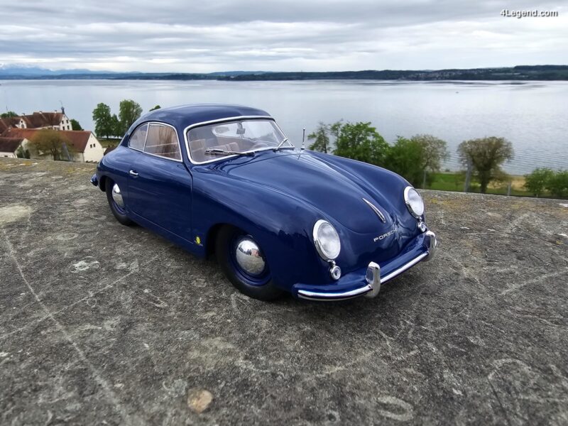 Miniature Porsche 356 1/18 Solido Pre-A Jaune 1953