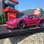 Miniature Porsche 911 GT3 RS Type 991.2 rouge Rubis de GT Spirit au 1:18 – GT911