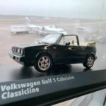 Miniature Volkswagen Golf 1 Cabriolet Classic Line verte de 1992 par Solido au 1:43